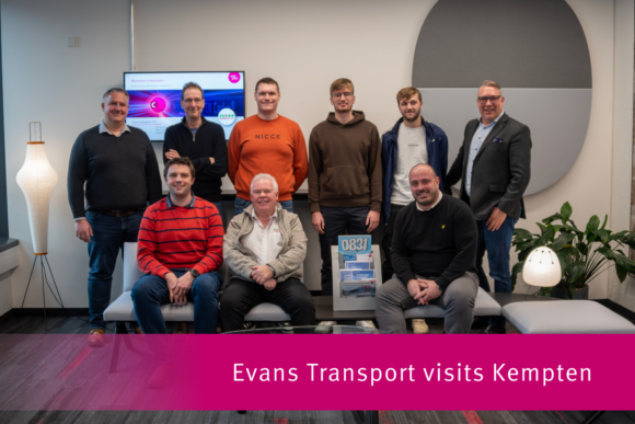 Evans Transport, nuevo cliente del Reino Unido, visita Kempten
