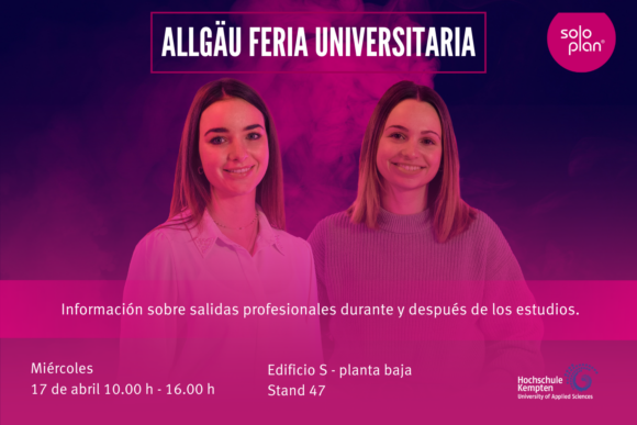 Soloplan en la Feria Universitaria de Allgäu 2024